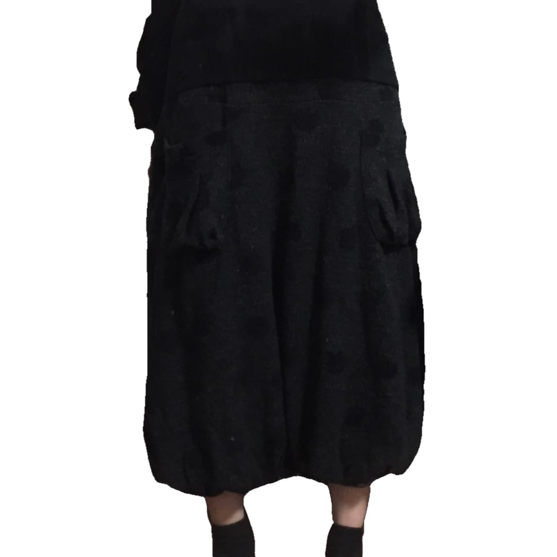 Fleece balloon dots skirt 상품이미지4