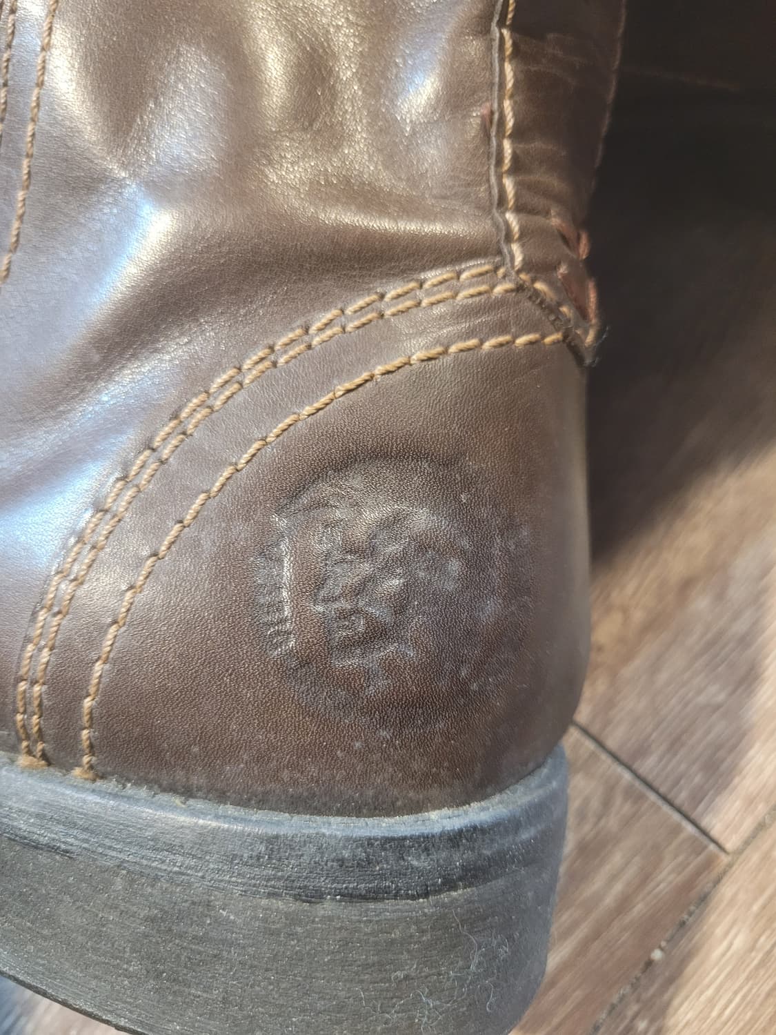 Diesel 디젤 브라운 가죽 워커 부츠 260 상품이미지5