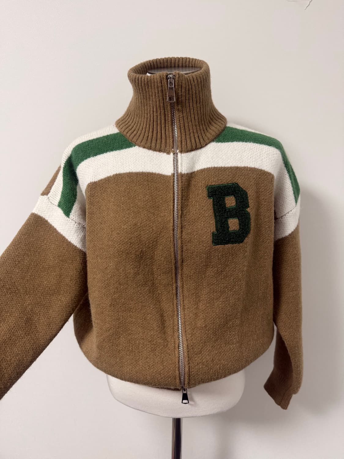 갈색 니트집업  상품이미지2