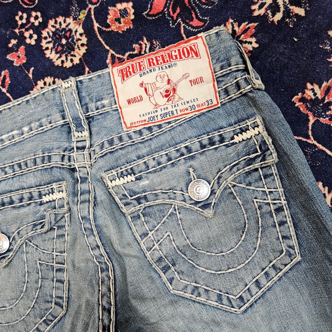 트루릴리젼 조이 슈퍼티 빈티지 y2k 부츠컷 데님팬츠 30size 상품이미지7