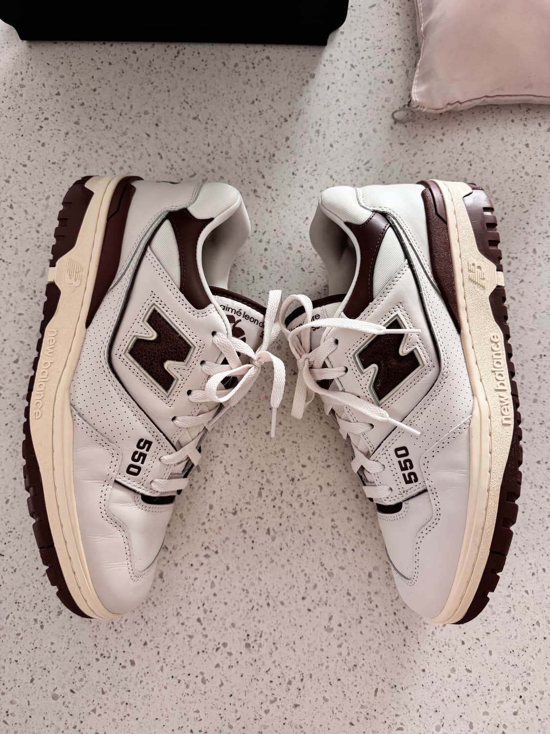 에임레온도로 뉴발란스 550 브라운 285 상품이미지5