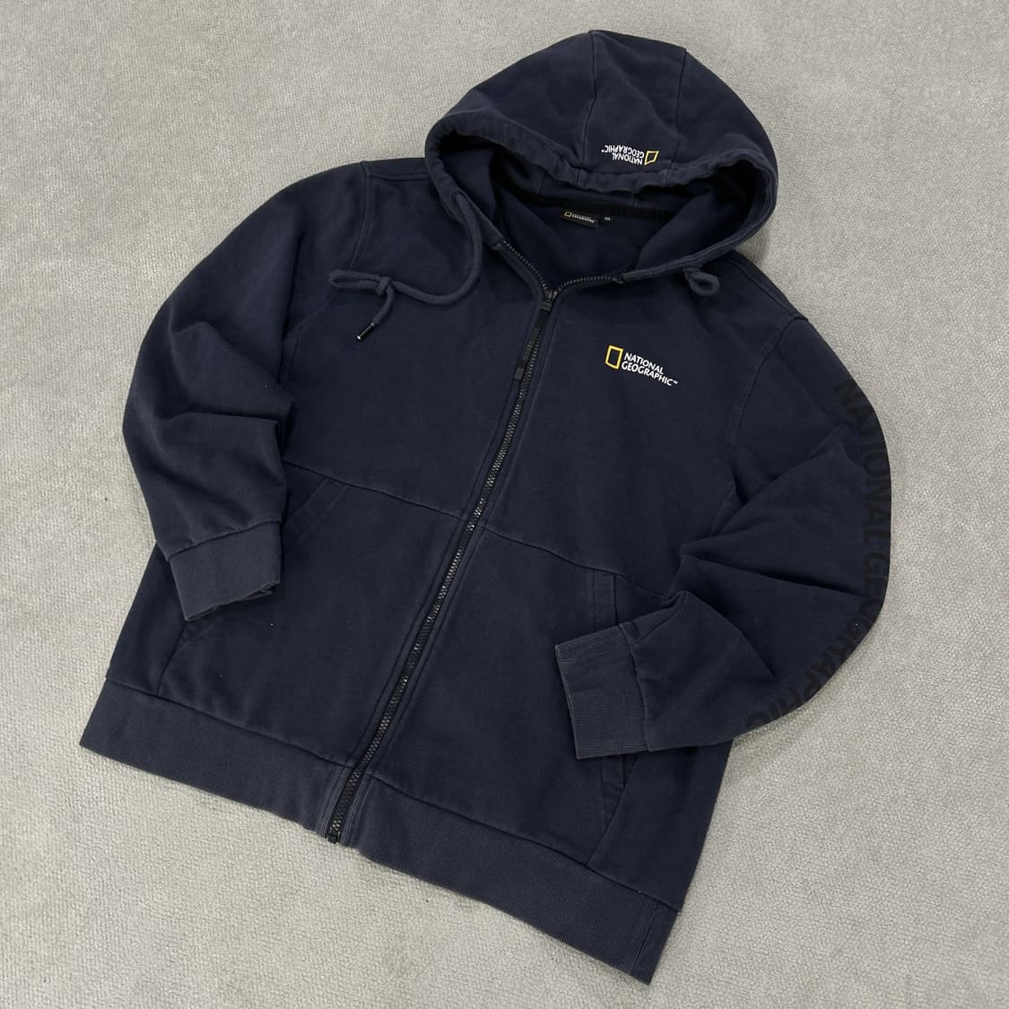 내셔널지오그래픽 네이비 후드집업 XXL 상품이미지1