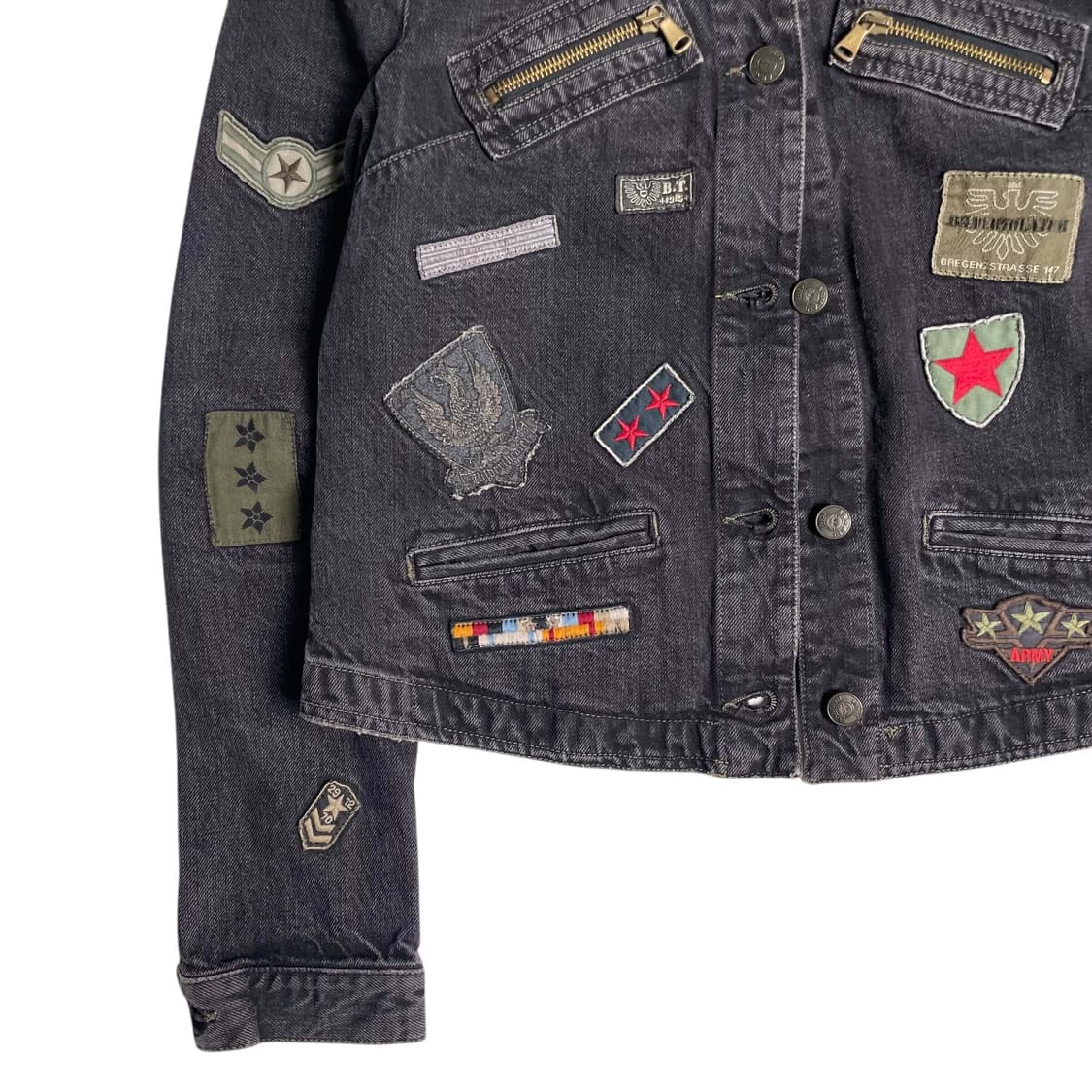 Armani jeans 패치워크 데님 자켓 (italy)   상품이미지3