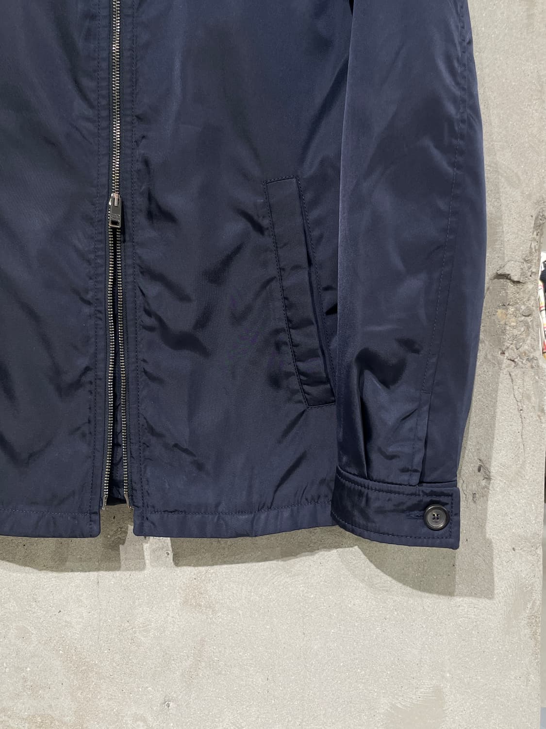 프라다 다크 네이비 투 웨이 집업 나일론 자켓 상품이미지5