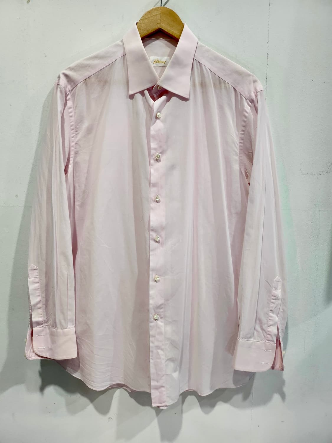 브리오니 Brioni 핑크 셔츠 43/17 이태리 정품 상품이미지1