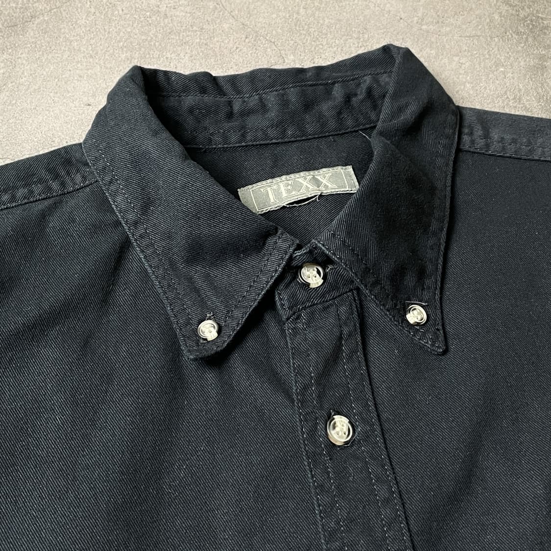 TEXX 빈티지 블랙 코튼 워크 셔츠 A00567 상품이미지2