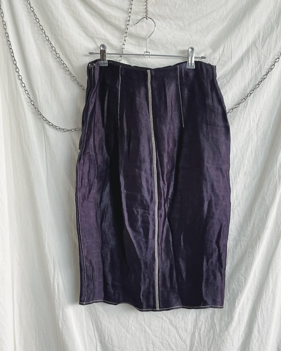 랑방 15ss 퍼플 미디스커트 상품이미지6