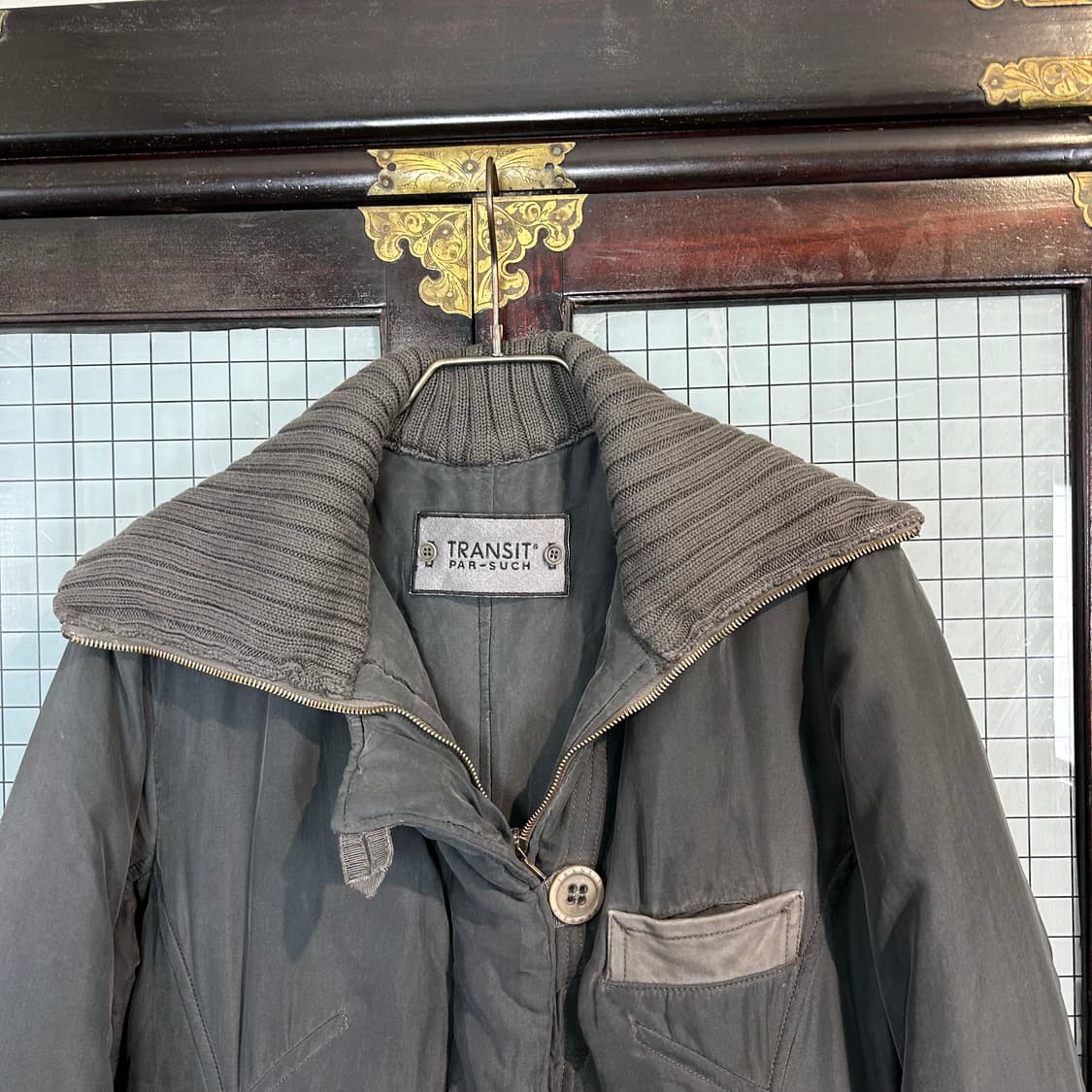 TRANSIT 실크 패디드 코트 상품이미지4