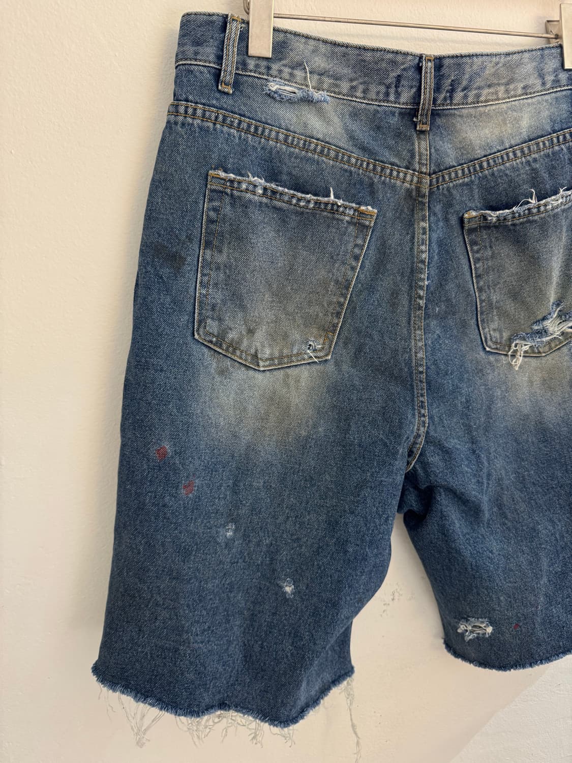 빈티지 커스텀 데님반바지 상품이미지8