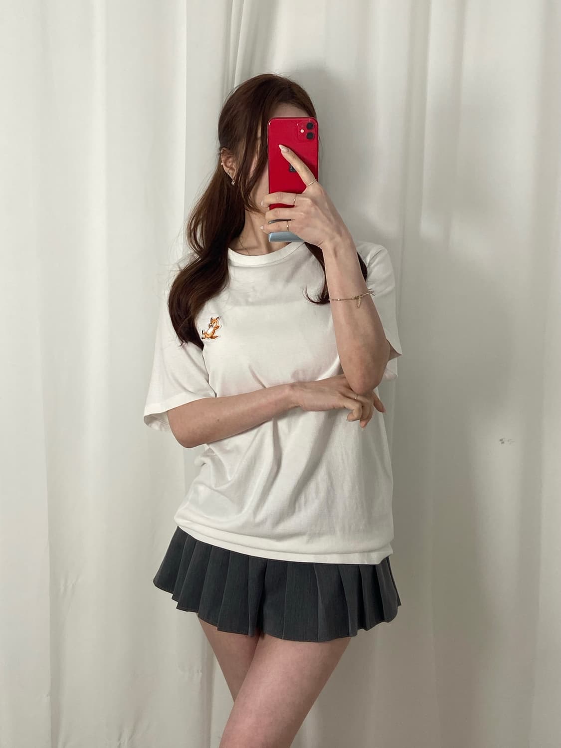 메종키츠네 와펜 라운드 티 상품이미지3