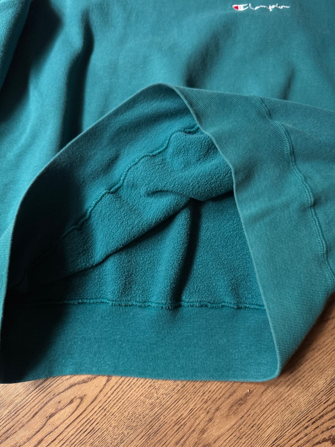 [2XL]90's 챔피온 Made in USA 빈티지 그린 스웻셔츠 상품이미지5