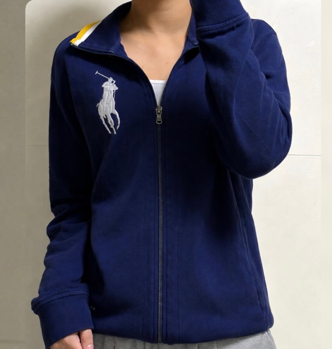 폴로 랄프로렌 빅포니 네이비 져지 집업 상품이미지1