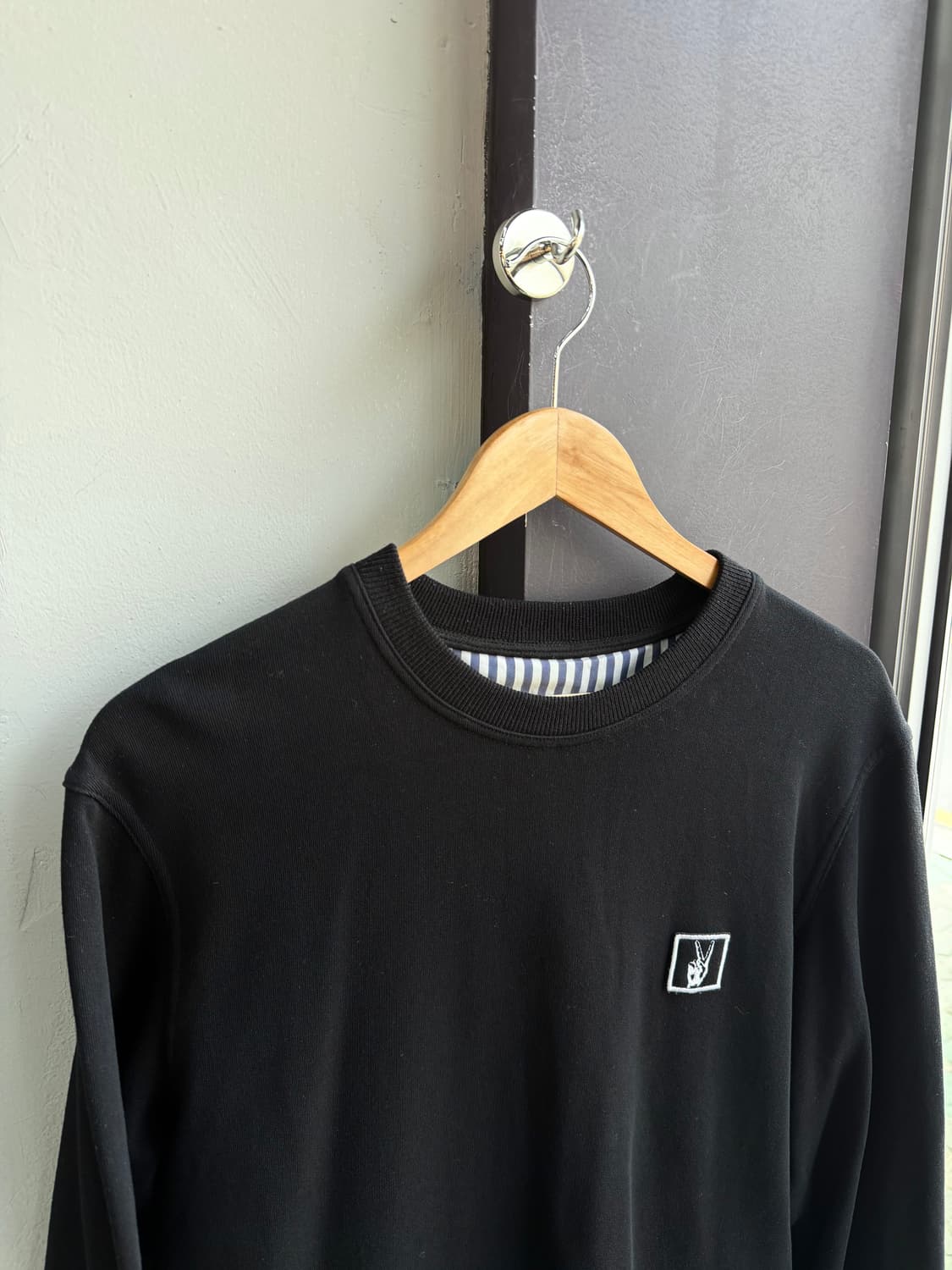 48/ 솔리드옴므 셔츠 레이어 로고 맨투맨 상품이미지4