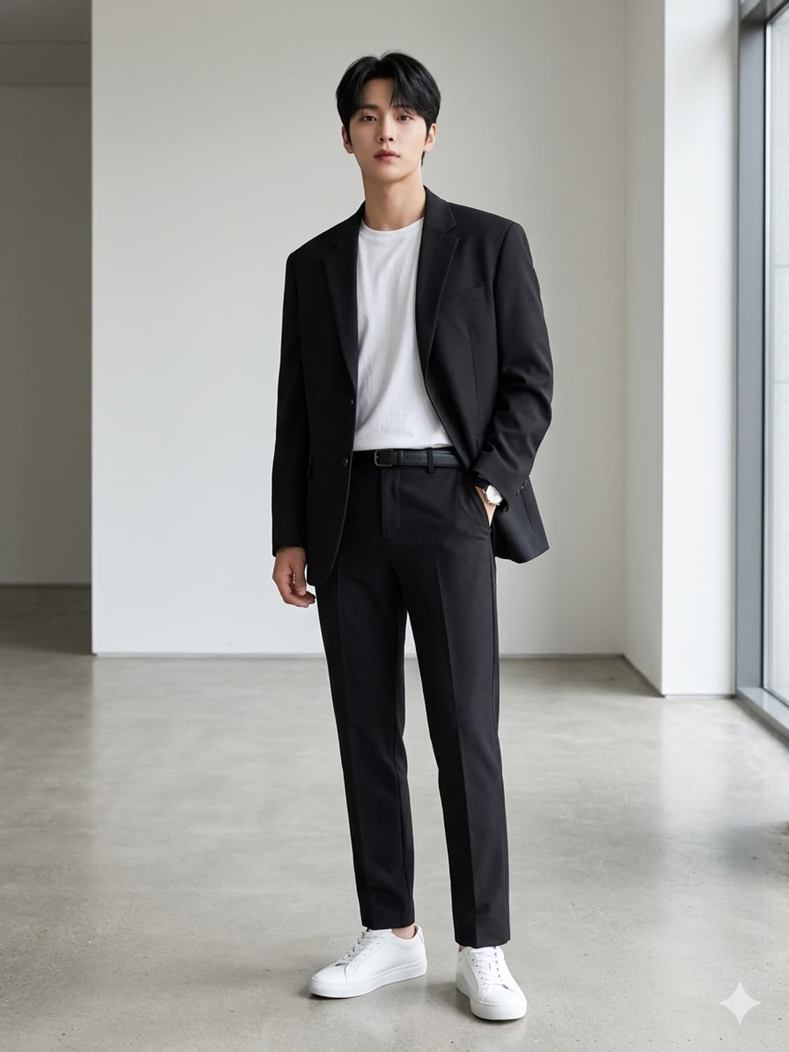 내셔널지오그래픽 남성 기본 블랙 팬츠 / 슬랙스 상품이미지1