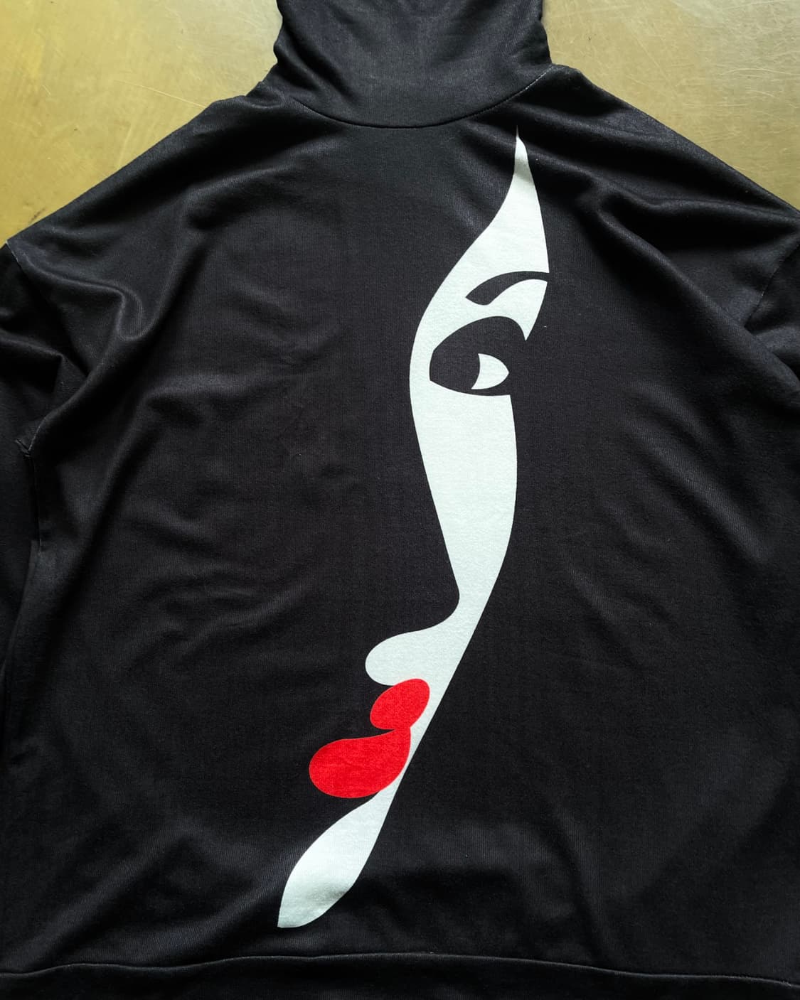 JPN Vintage Mask Printed High-Neck Top 상품이미지6