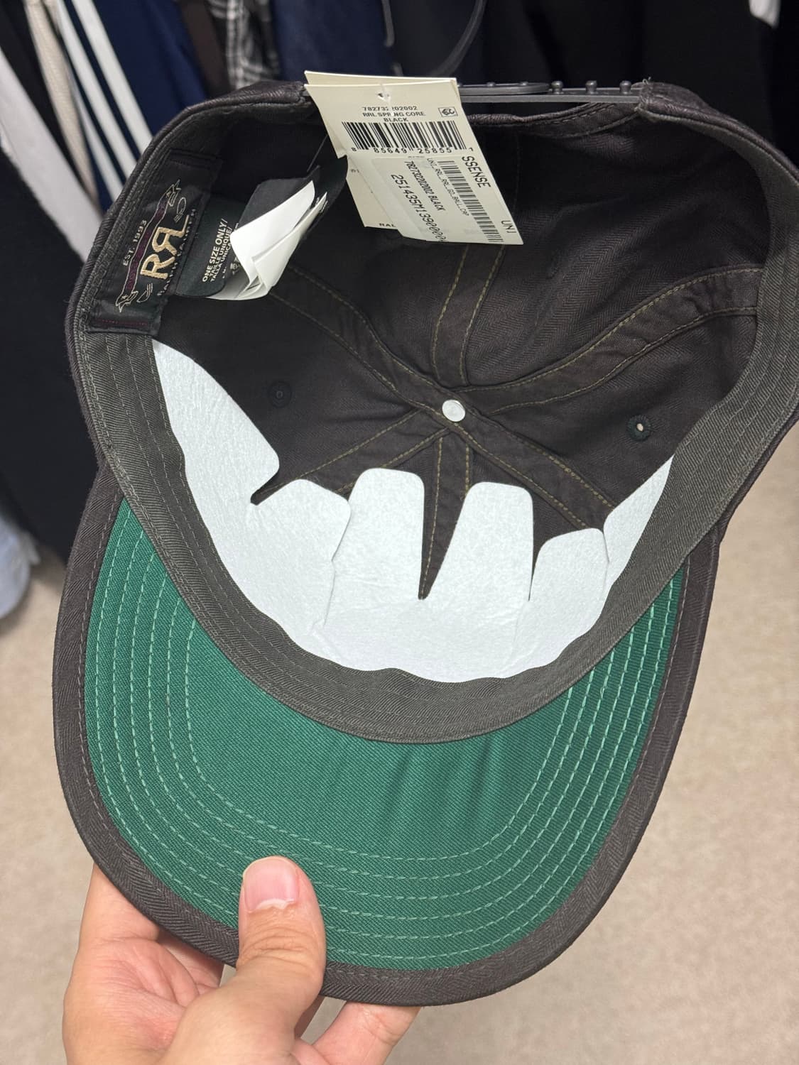 RRL 볼캡 블랙 새상품 상품이미지2