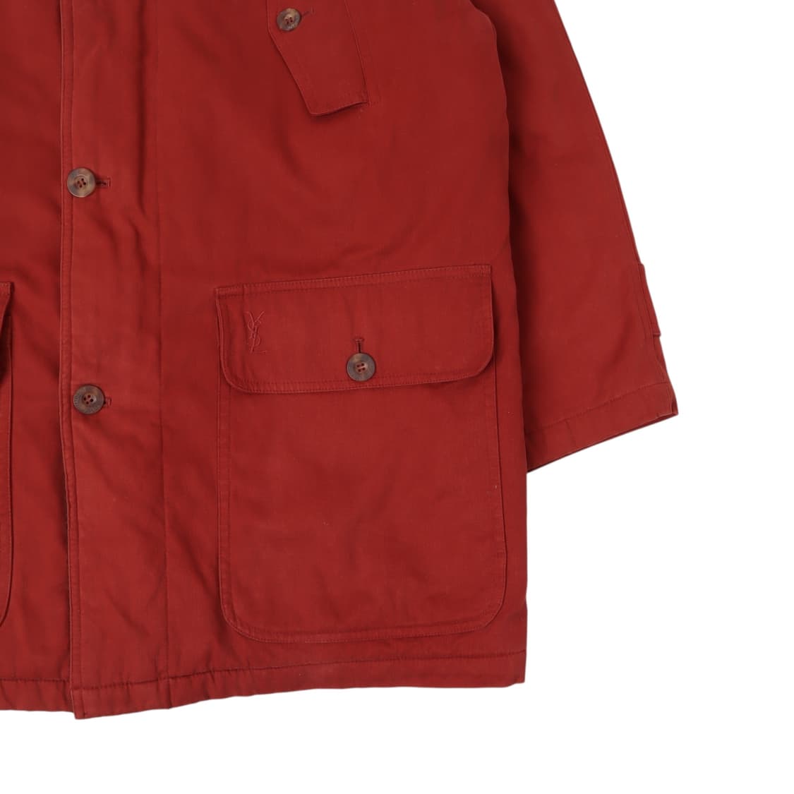 입생로랑 뿌르 옴므 스웨이드카라 로고 사파리 자켓 상품이미지3