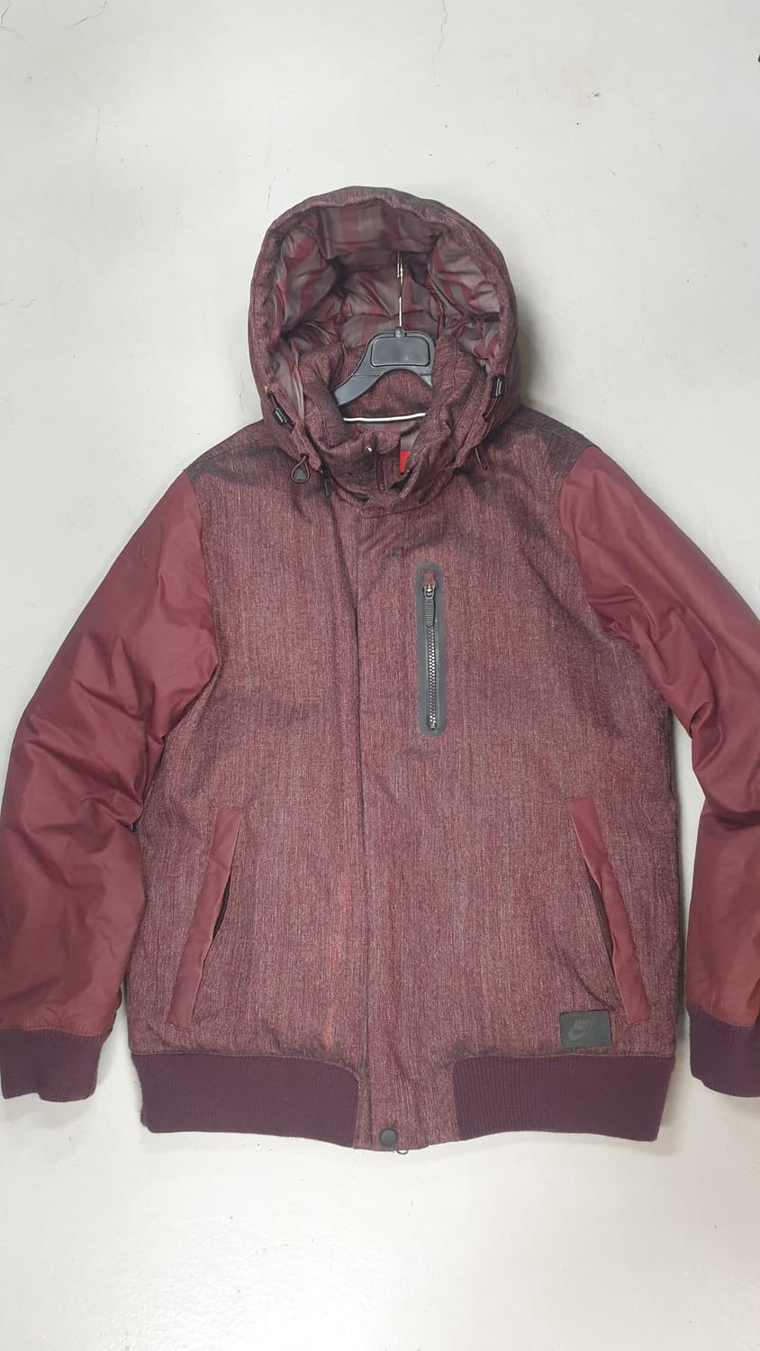 나이키 후드 패딩 점퍼 버건디100 상품이미지1