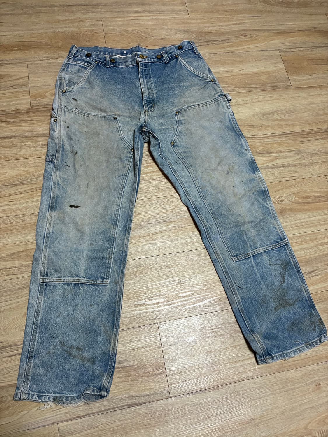 OG 칼하트 데님 빈티지 더블니 팬츠 상품이미지1