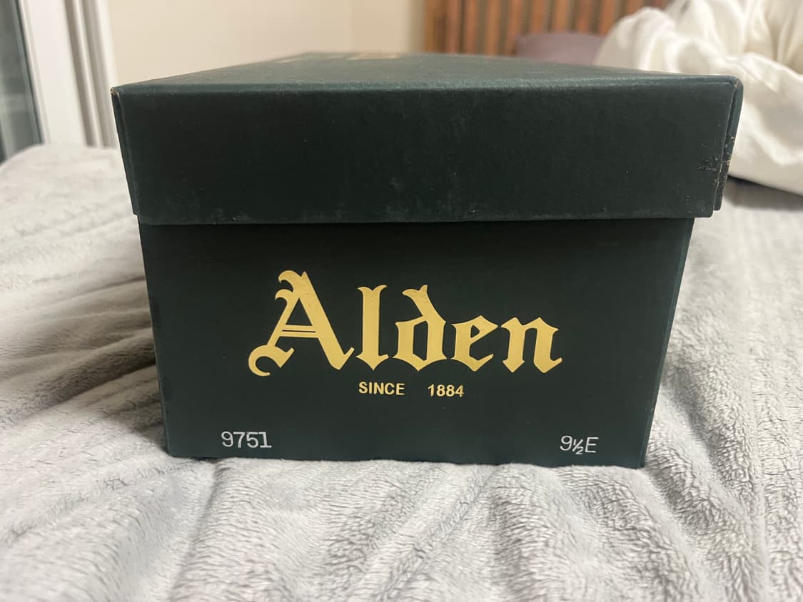 알든 윙팁 블랙 코도반 9751 9.5e 상품이미지2