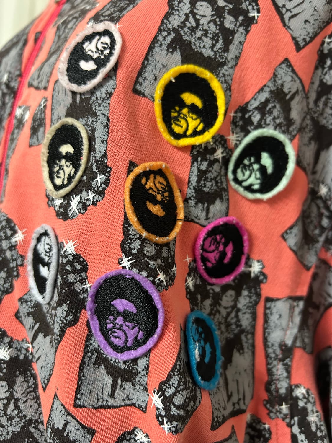 빈티지 패턴 후드집업 상품이미지2