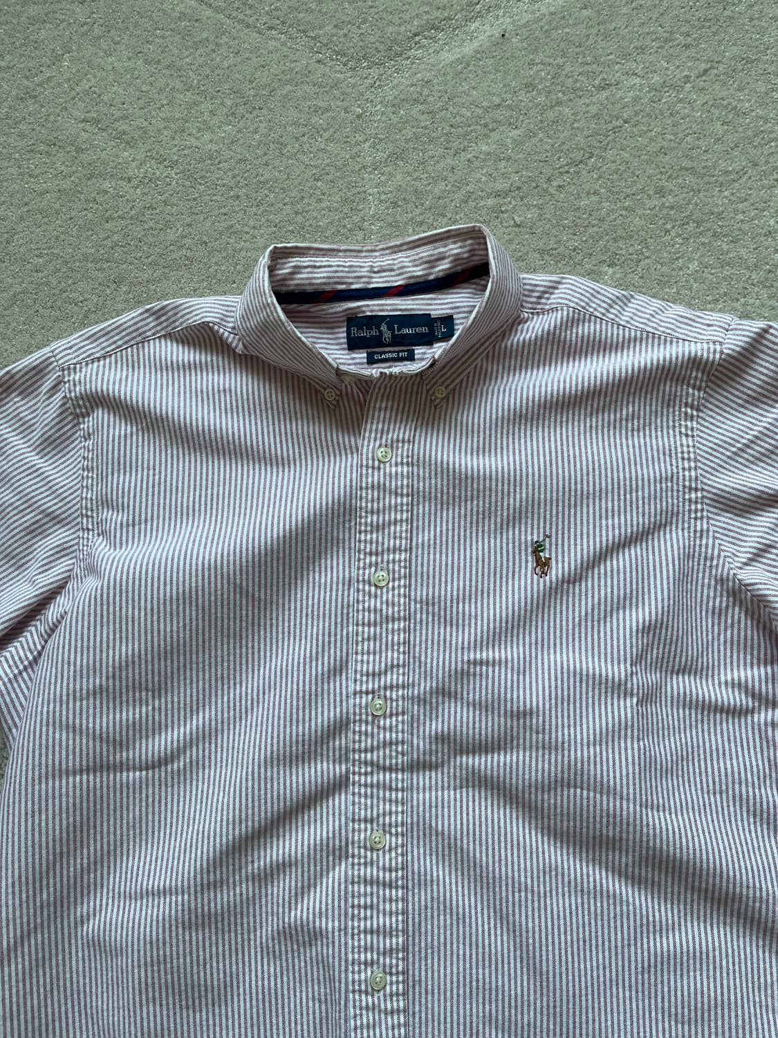 폴로 랄프로렌 스트라이프 버튼다운 셔츠 (105) 상품이미지5
