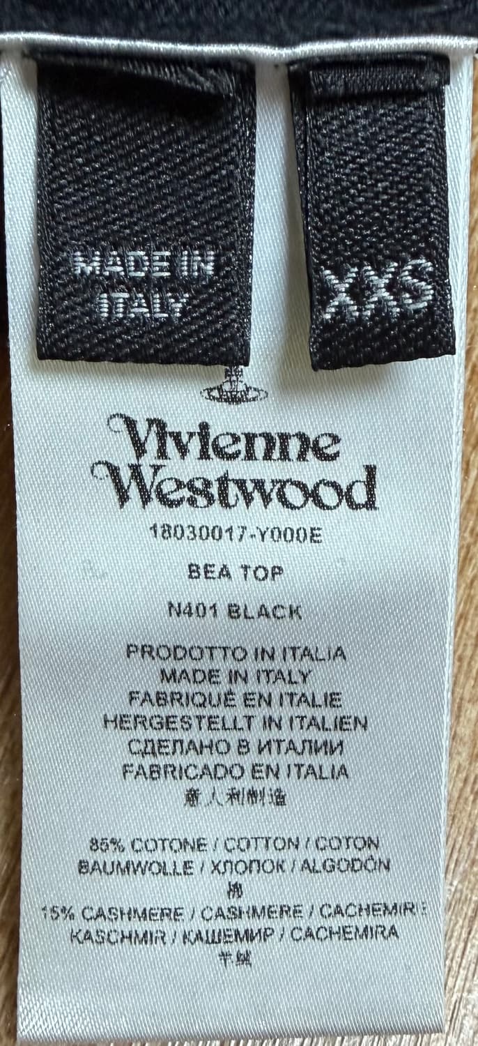 (W) 비비안 웨스트우드 베아 탑 블랙 상품이미지3