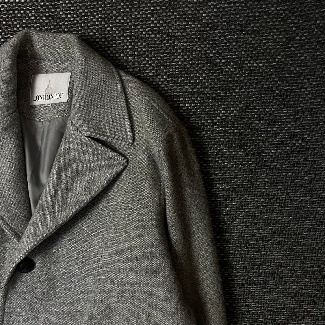 런던포그 그레이 투포켓 코트 100 상품이미지3