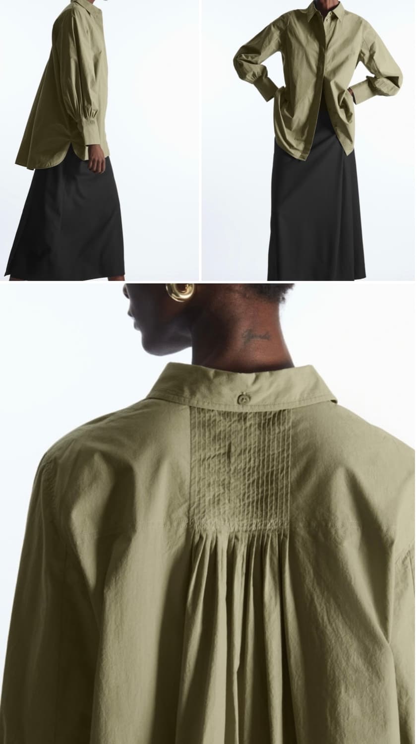 Cos 플리티드 포플린 셔츠 32(새상품) 상품이미지2