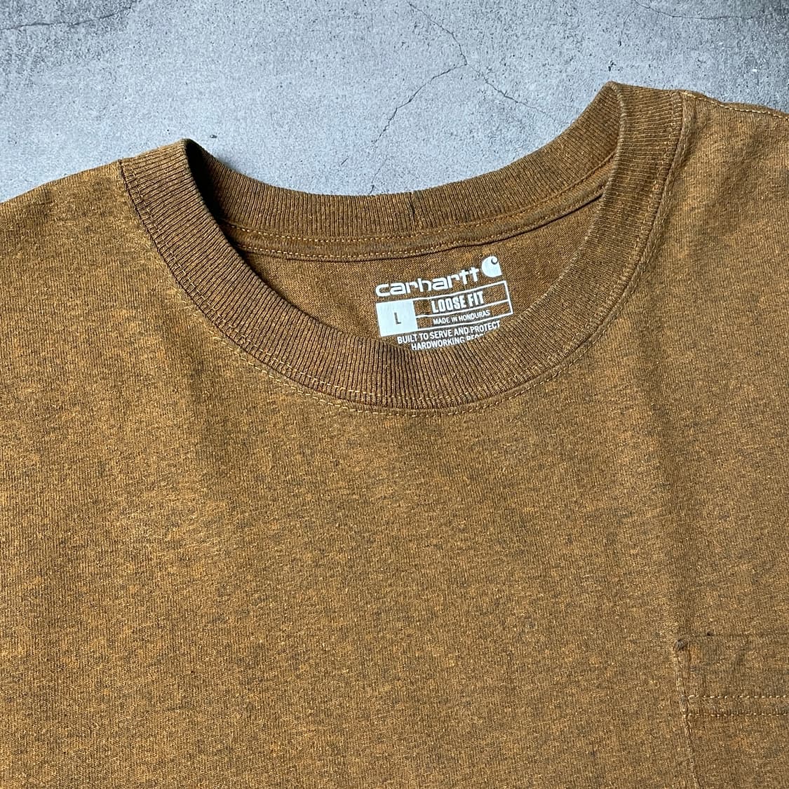 CARHARTT 칼하트K87 빈티지 카멜 포켓 반팔티셔츠 A01033 상품이미지2