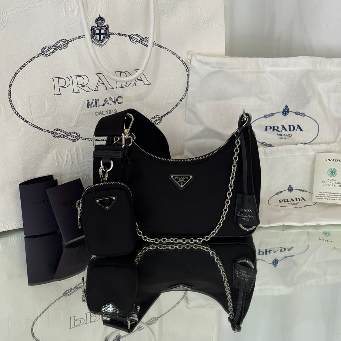 [정품] 프라다 리나일론 2005 리에디션 테수토 호보백  상품이미지2