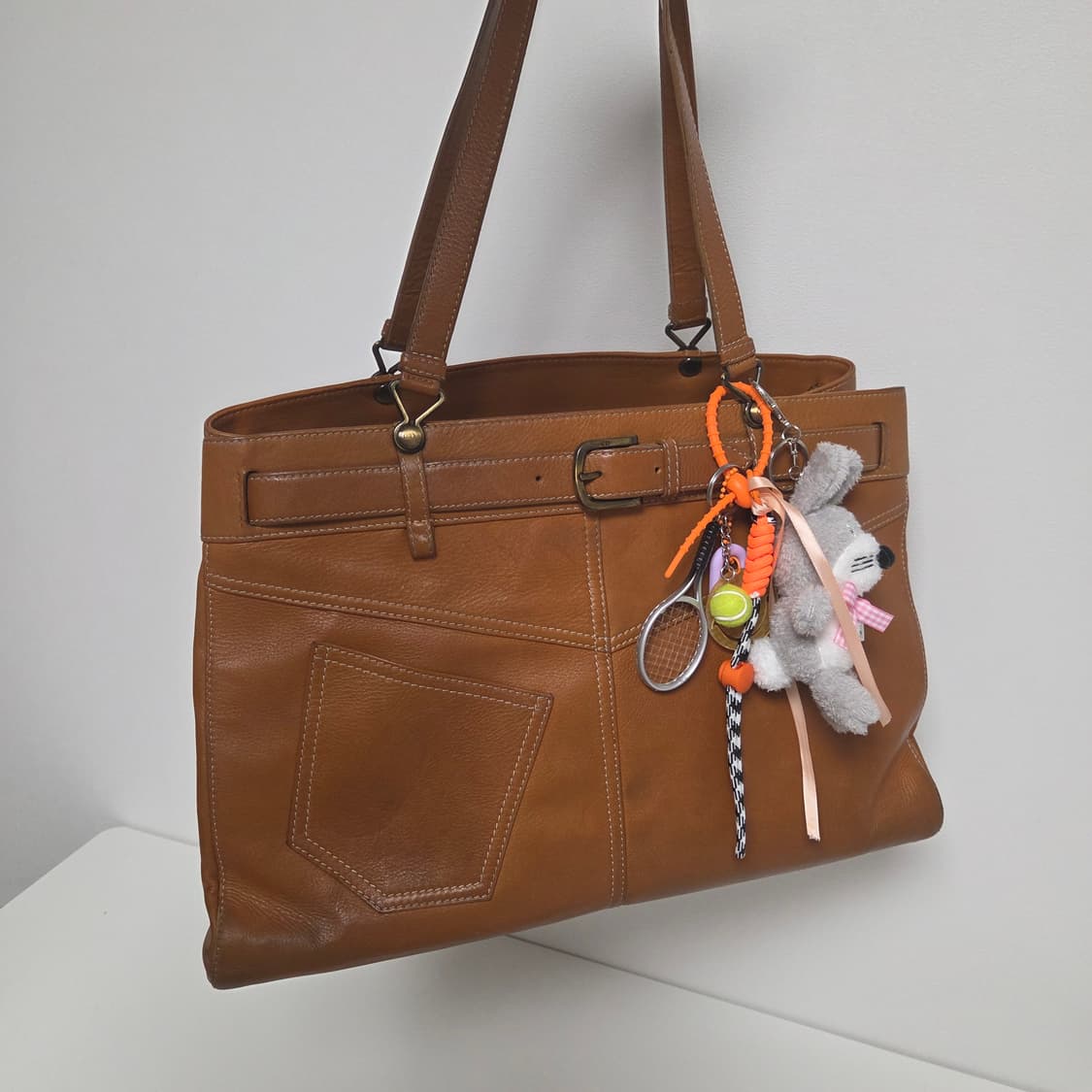 DIOR 크리스챤디올 정품 빈티지 레더 쇼퍼백 숄더백 상품이미지1