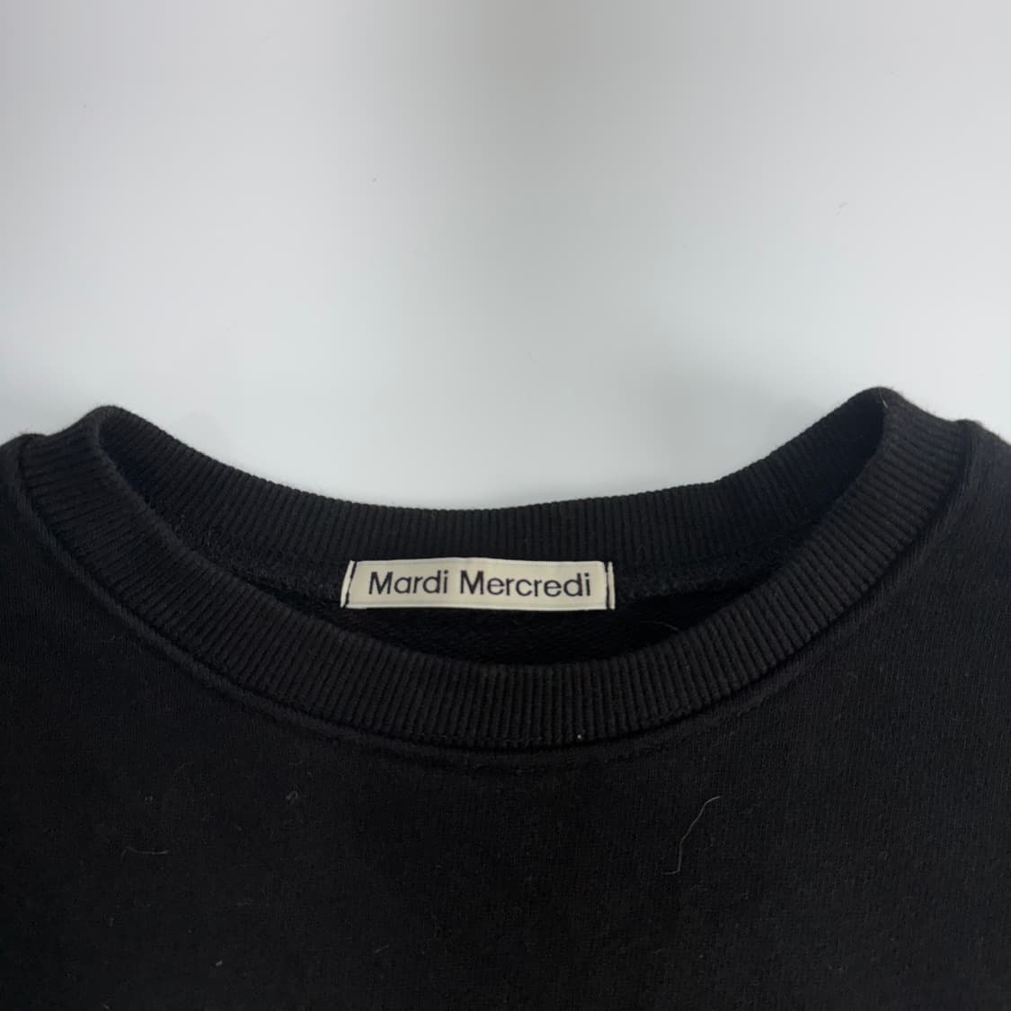 Mardi Mercredi 마르디메크르디 블랙 맨투맨 상품이미지5