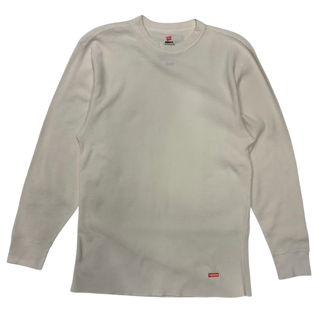 슈프림 X 헤인즈 화이트 와플 니트 XL 상품이미지1