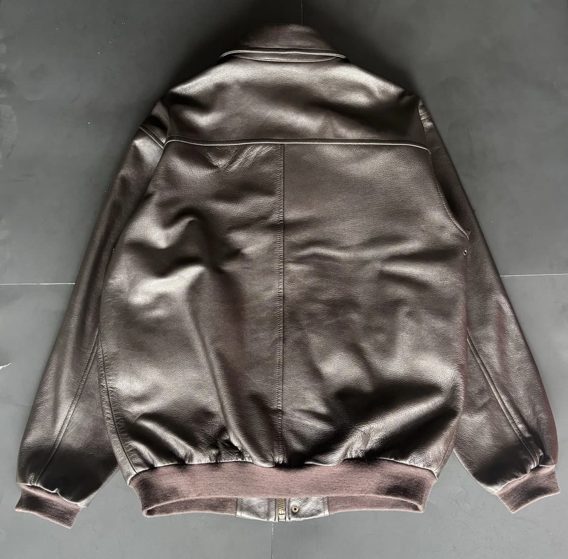 엘엘빈 빈티지 A-2 타입 가죽 항공 재킷 상품이미지2