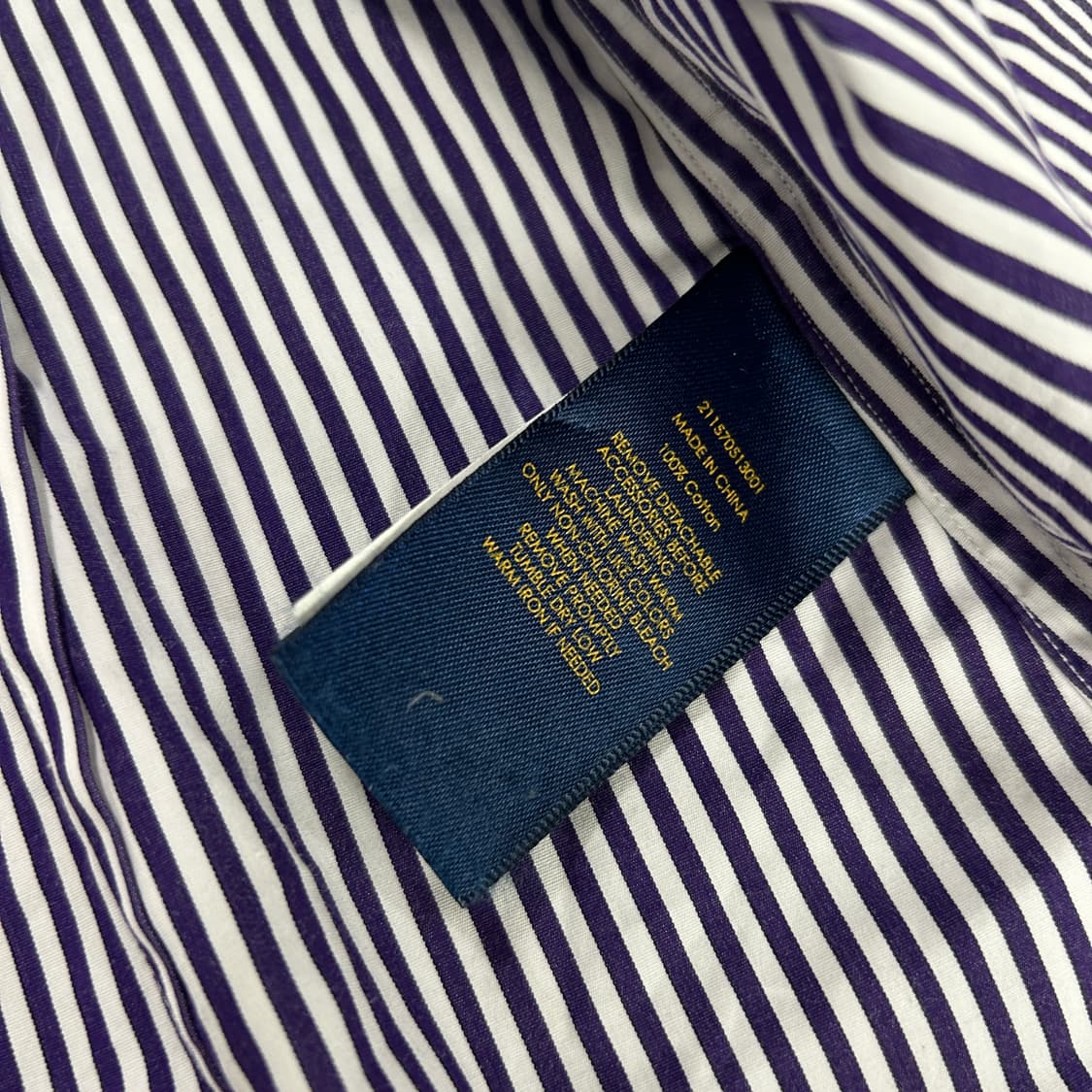 폴로 보라색 스트라이프 셔츠  상품이미지3