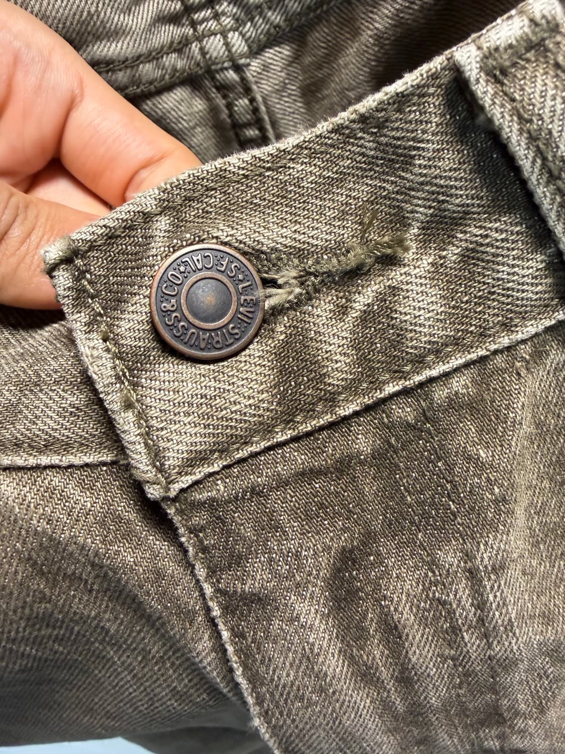 리바이스 555 브라운 블랭크탭 32x32 상품이미지5