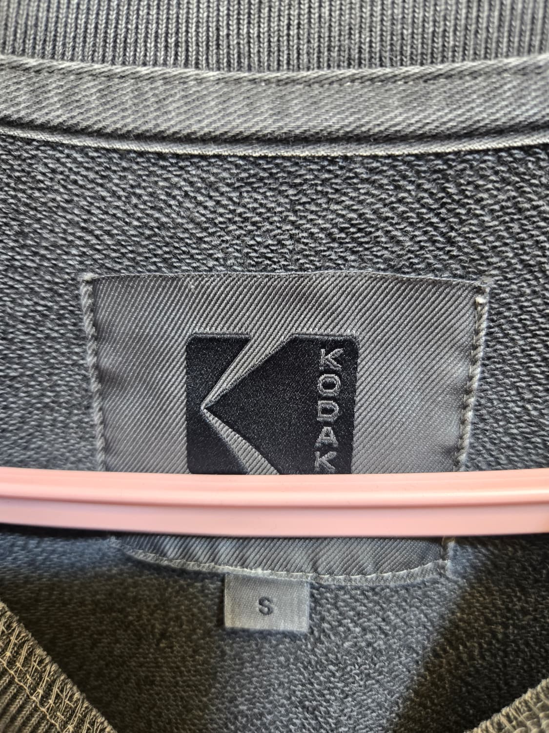 코다컬러 KODACOLOR 맨투맨 티셔츠 블랙 상품이미지3