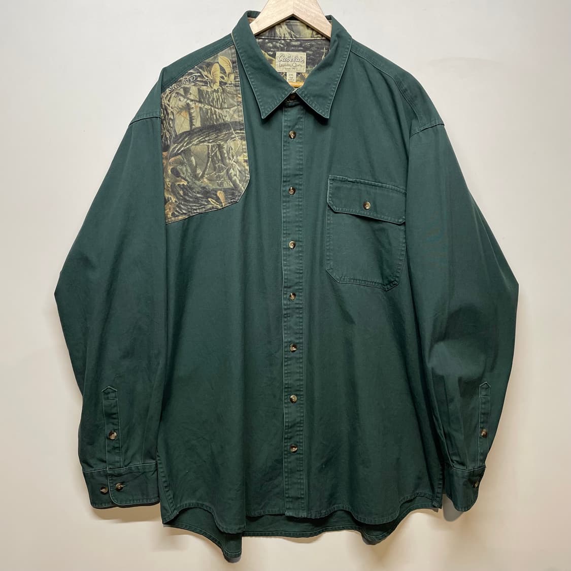 카벨라스 빅사이즈 그린 헌팅 셔츠 2XL 상품이미지1