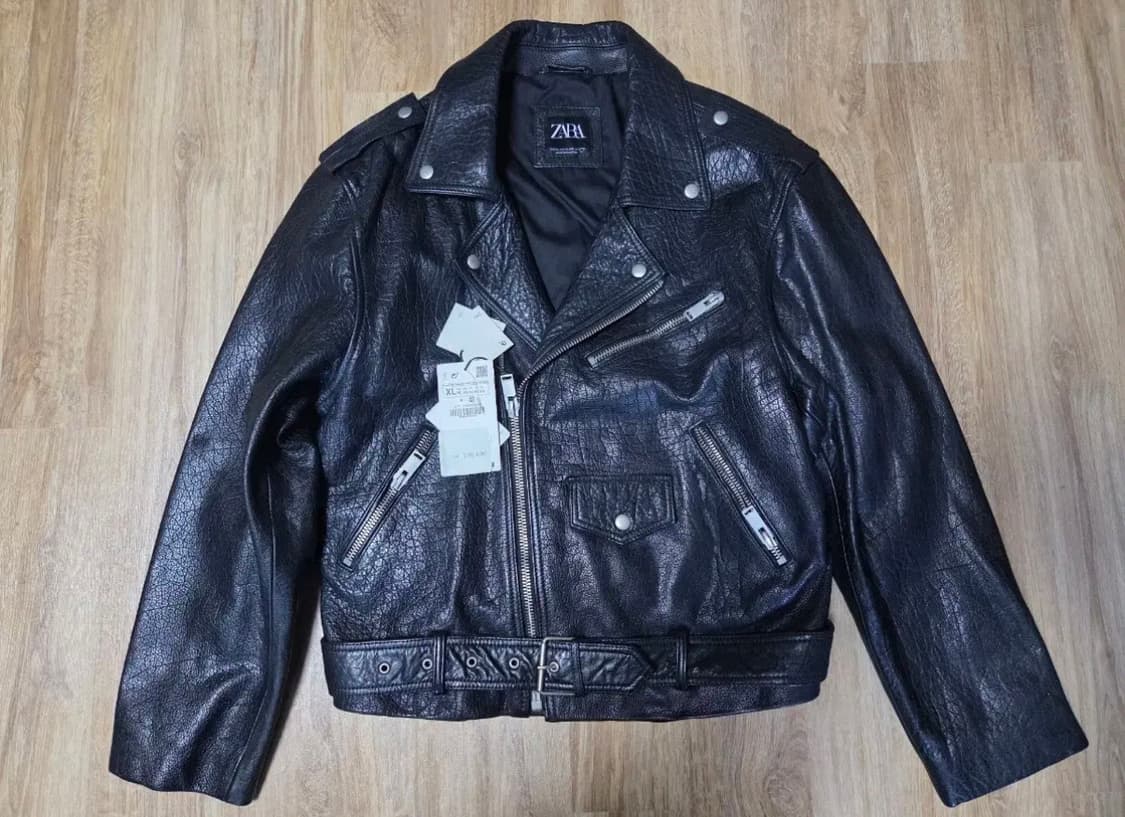 자라 라이더 버팔로 소가죽 자켓 XL 상품이미지1