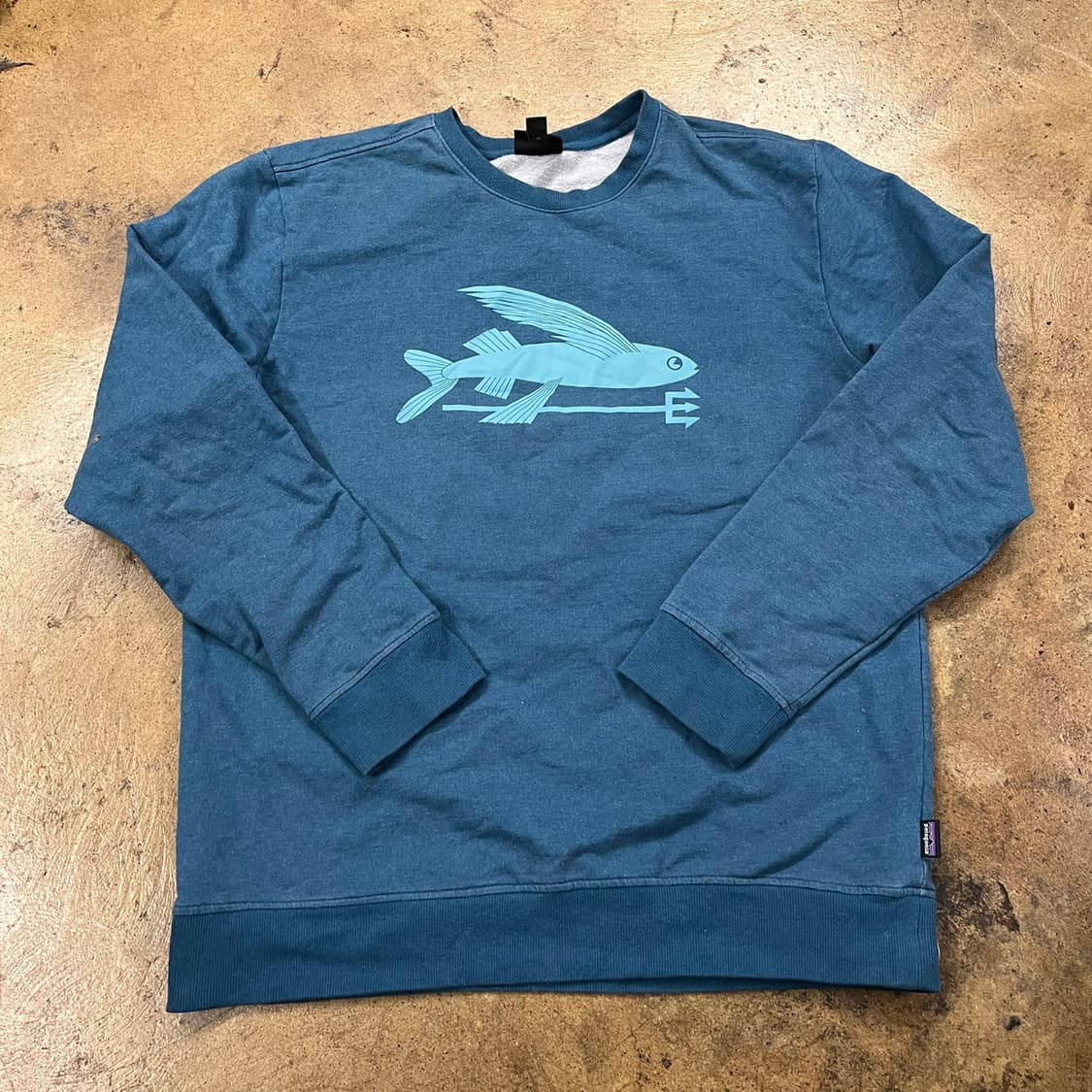 [정품/M] 파타고니아 물고기 프린팅 맨투맨 티셔츠 b14 상품이미지2
