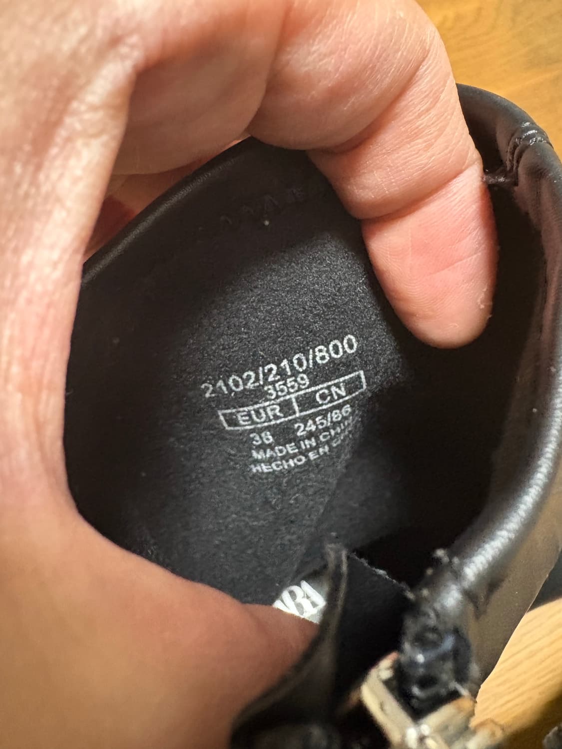 자라 블랙 앵클 부츠 245 사이즈 상품이미지6