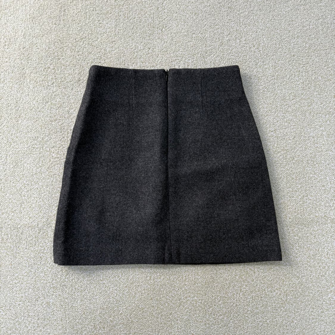 [S] 빈티지 멜론 그레이 모직 스커트 0102T1 상품이미지2