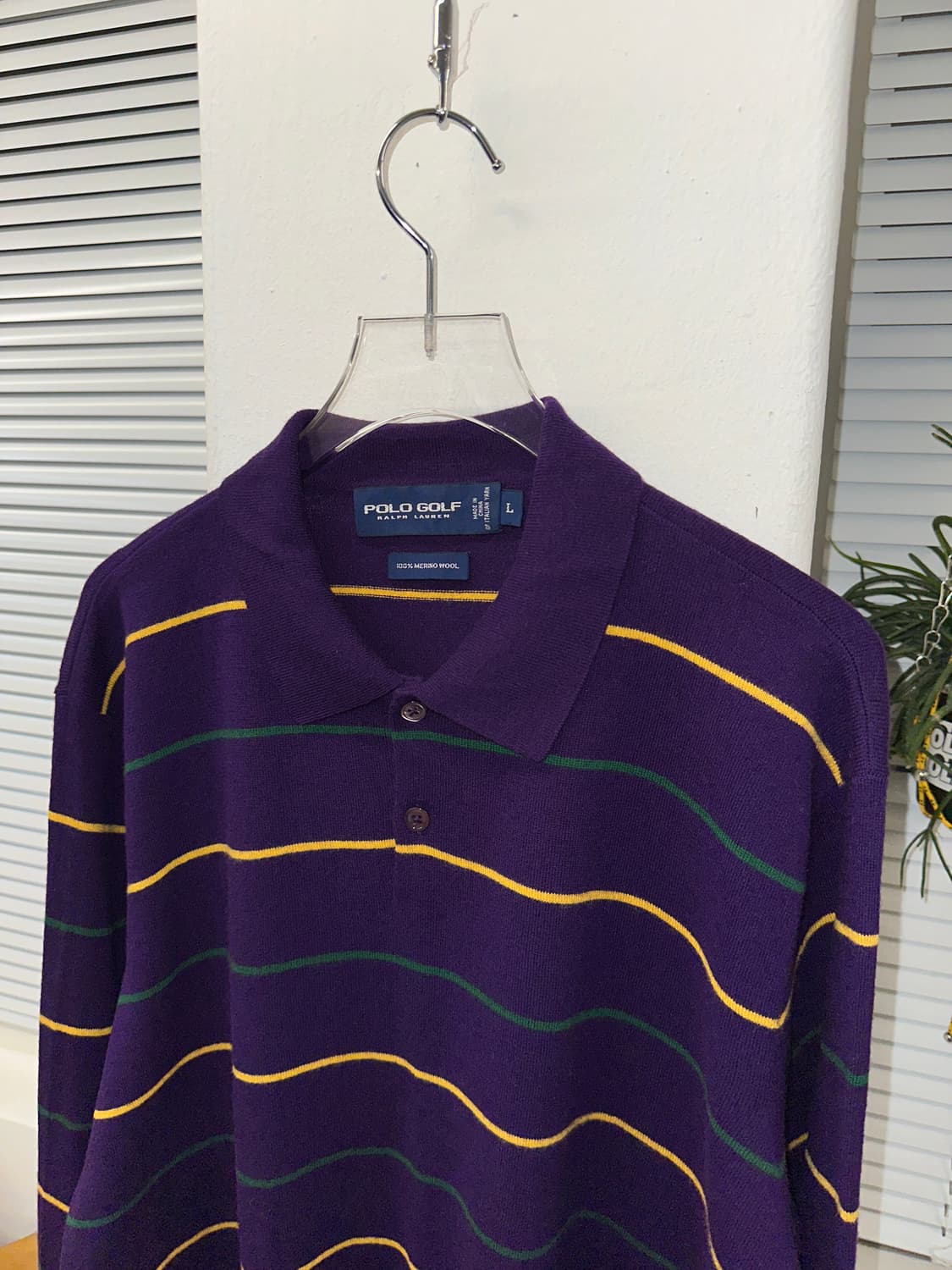 폴로 랄프로렌 스트라이프 카라 니트  상품이미지2