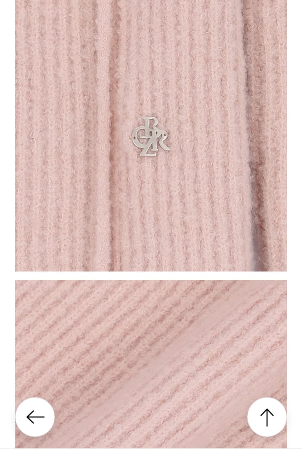 [새상품] 시티브리즈 부클 웨스턴 레이스업 니트 핑크 상품이미지8