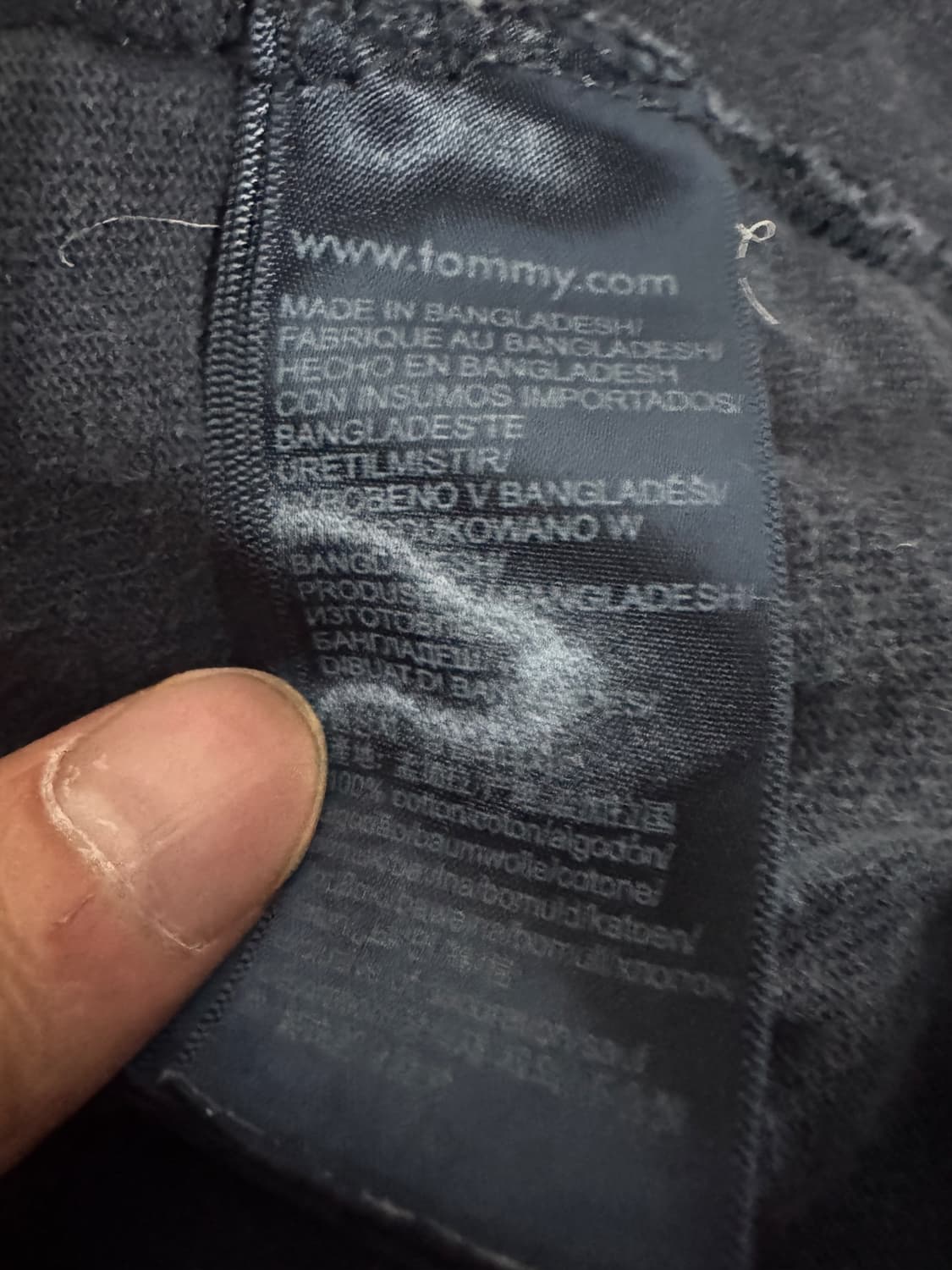 타미 Tommy 진스 로고 반팔 티셔츠 XL 네이비 상품이미지4
