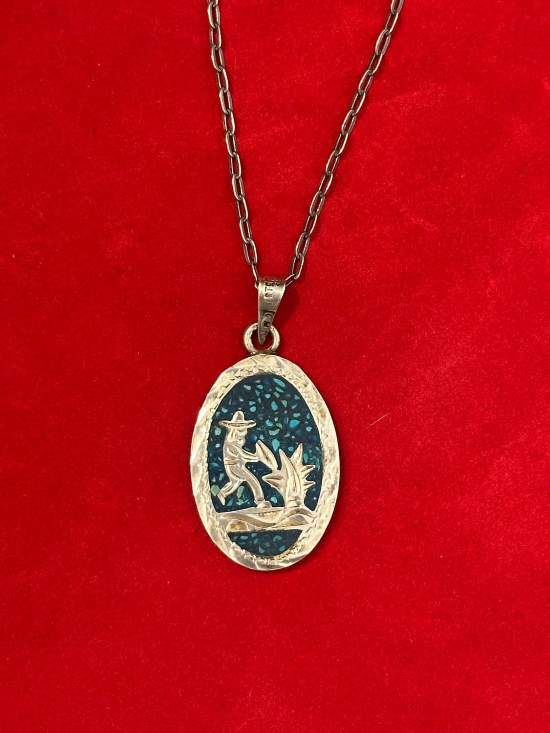 Mexico Vintage Double Face Pendant 925si 상품이미지2