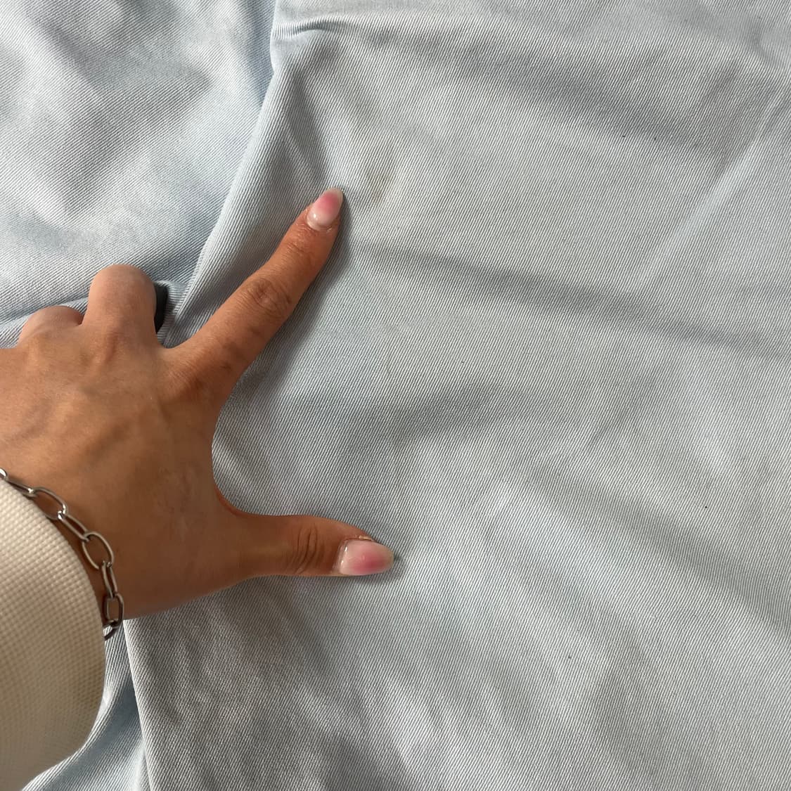 헤지스 스카이블루 코튼 하프팬츠 L 상품이미지6