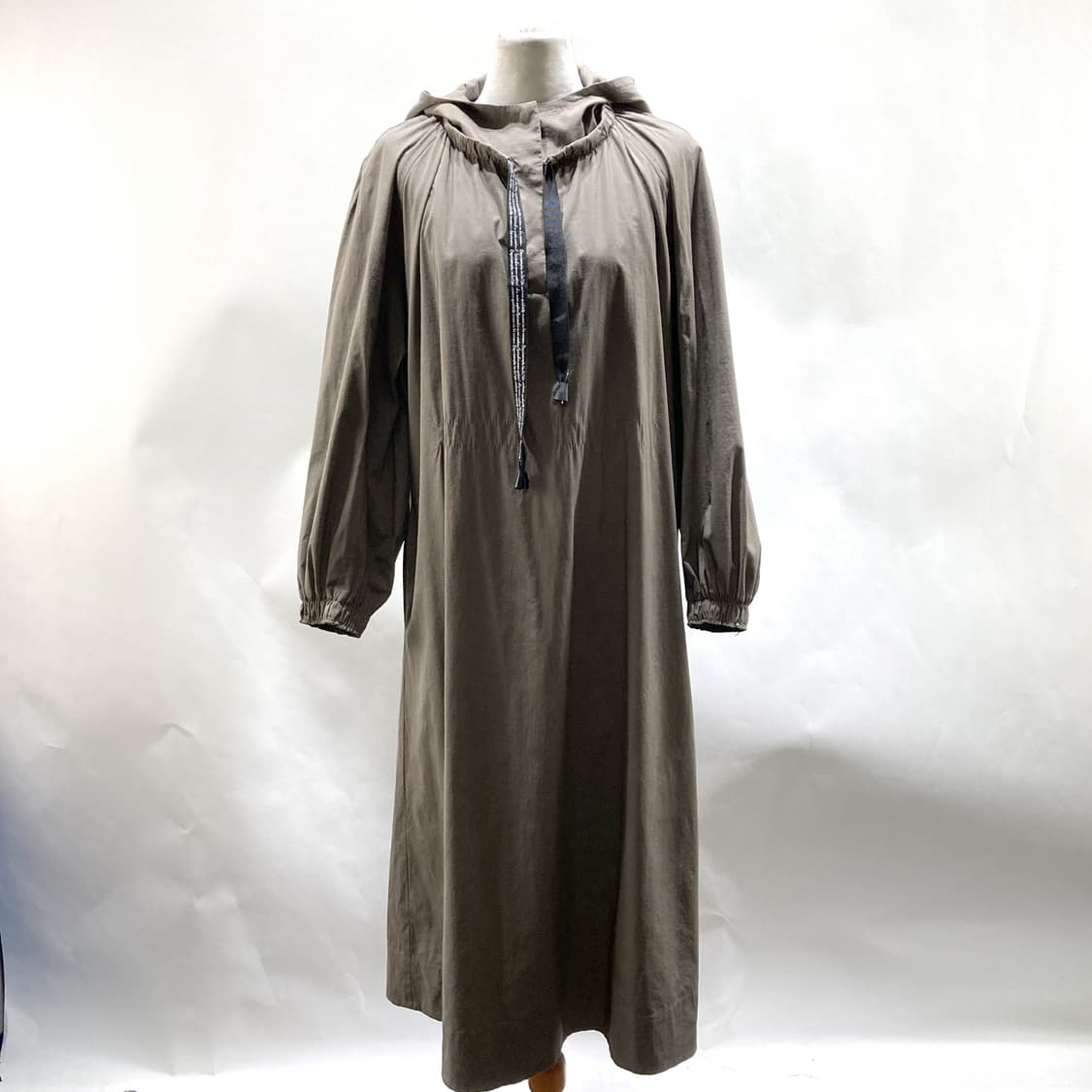 WAS GOOD 롱 후드 원피스 브라운 55  상품이미지1