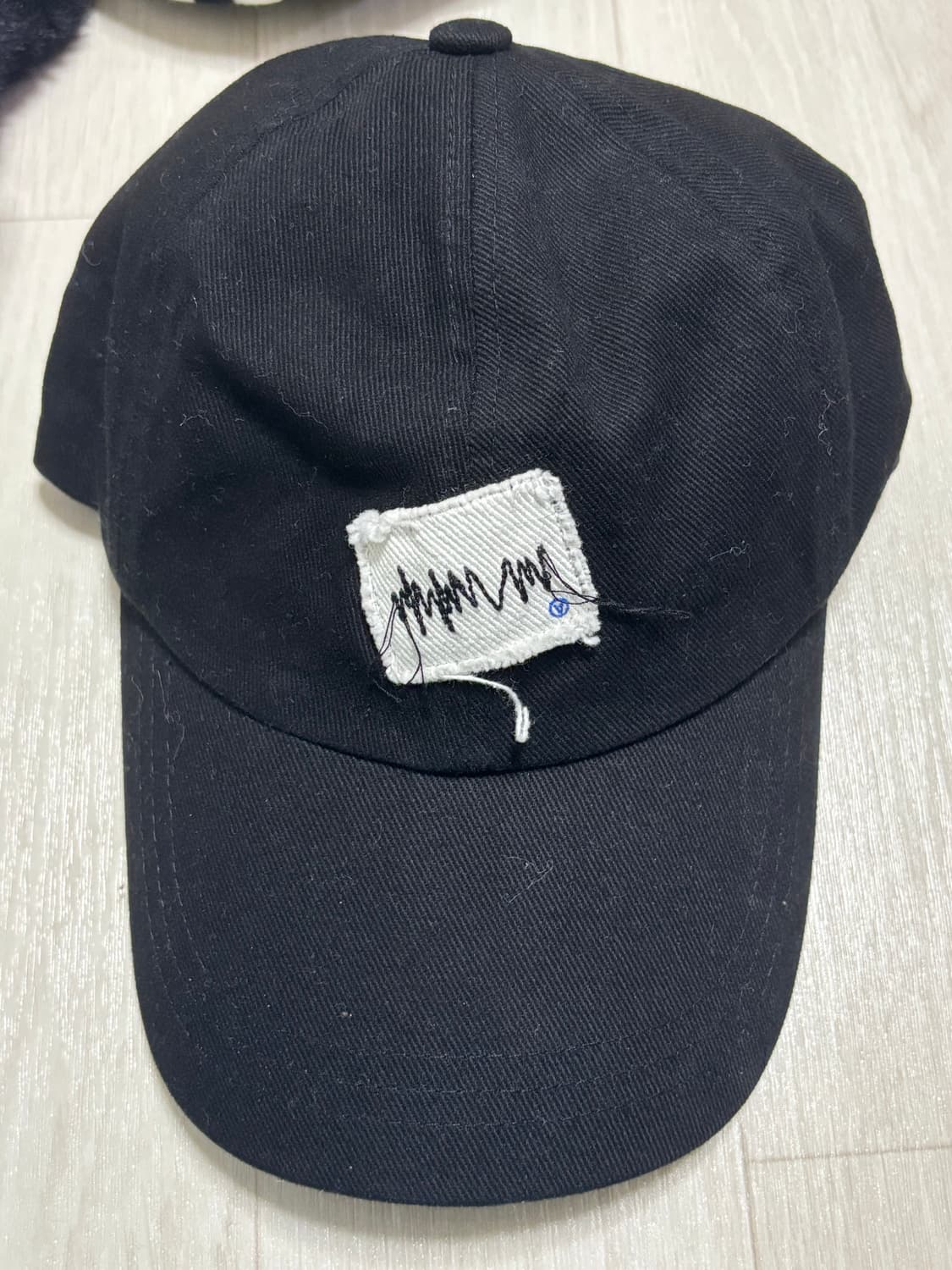Ader Error Zigzag Patch Cap Noir 상품이미지2